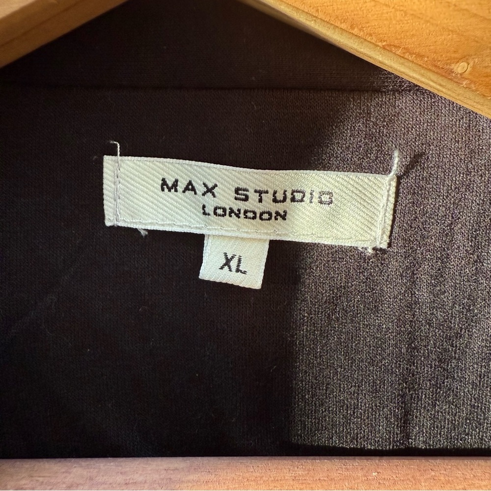 Max Studio Soft Black Oversized Blazer, Size XL - Picture 6 of 7